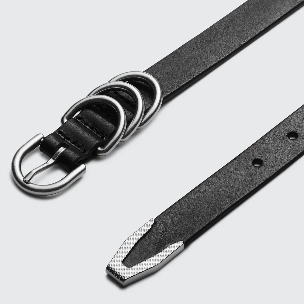 Rag & Bone Baby Spire Hip Black Basketweave Belt